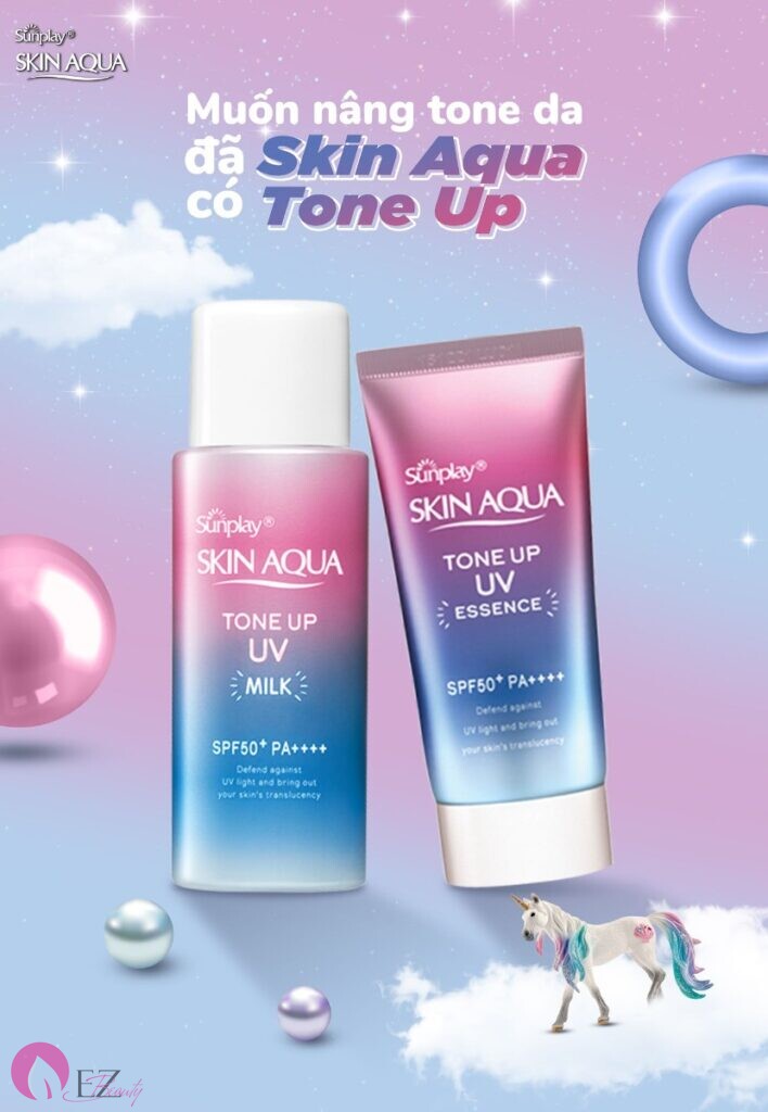 Sunplay skin aqua tone up milk/ gel
