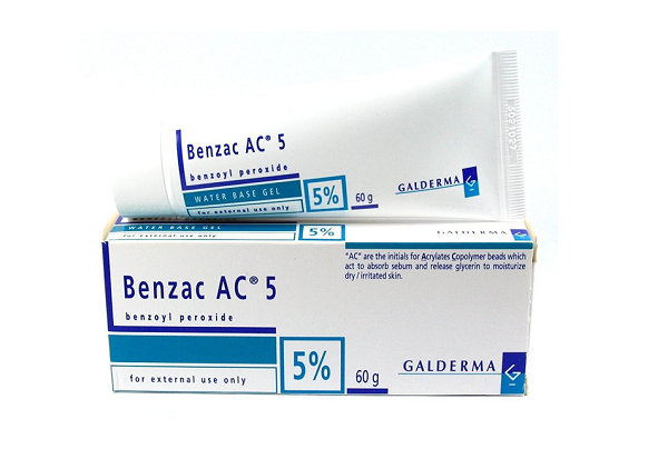 Một sản phẩm trị mụn có chứa benzoyl peroxide
