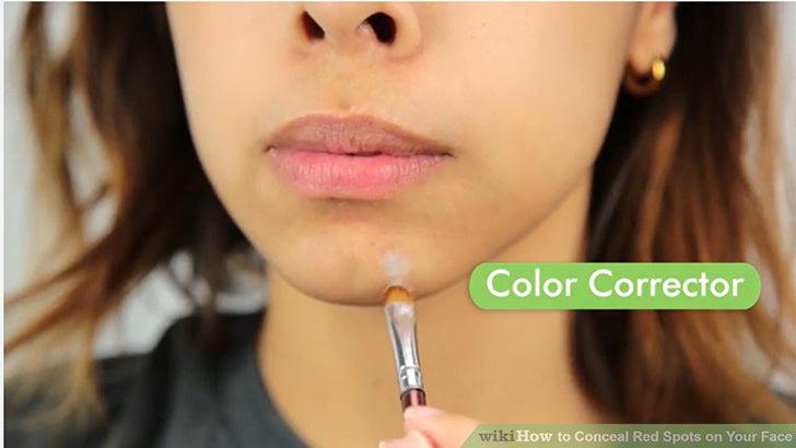 Bước 3: Sử dụng sản phẩm hiệu chỉnh màu sắc da
