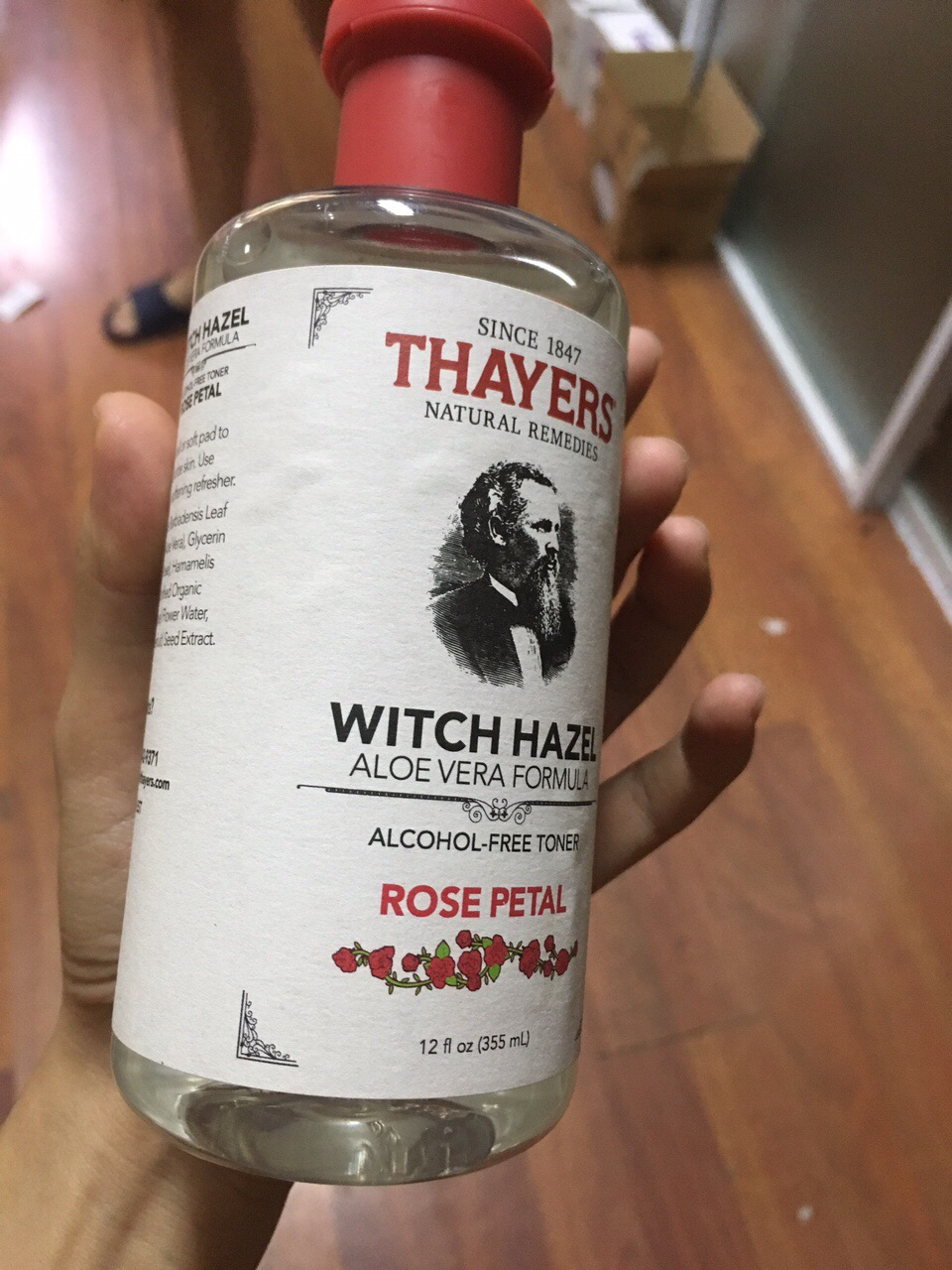 Nước hoa hồng thayers alcohol free witch hazel toner