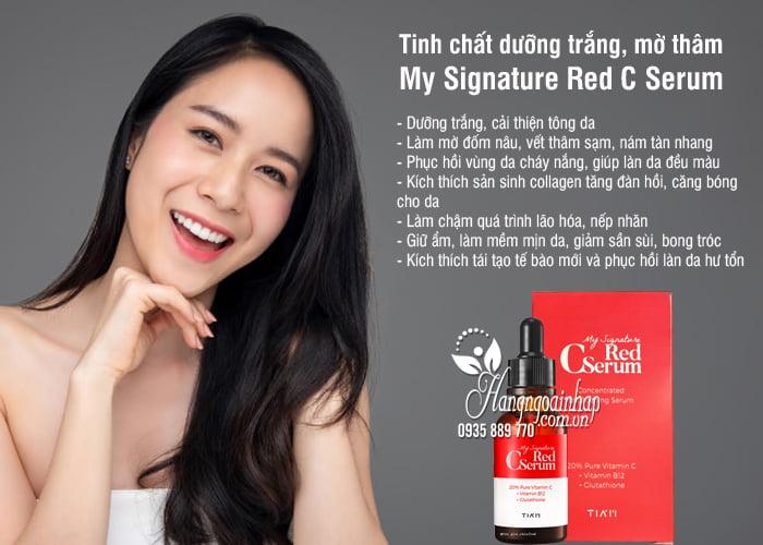 Tinh chất dưỡng trắng, mờ thâm My Signature Red C Serum 30ml 3