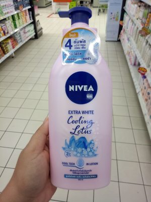 Dưỡng thể nivea extra white lotion cooling lotus