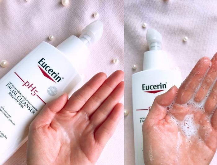 Sữa rửa mặt cho da dầu mụn nhạy cảm Eucerin Facial Cleanser Sensitive Skin