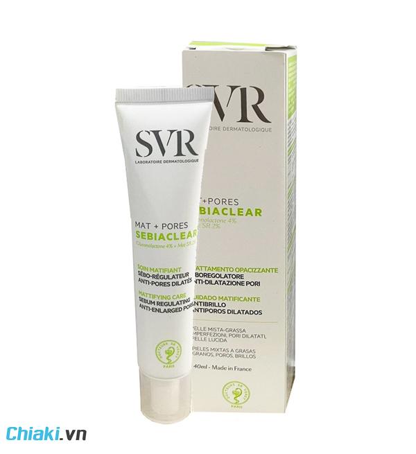 Review kem trị mụn thâm đỏ ở mặt SVR Sebiaclear Mat + Pores