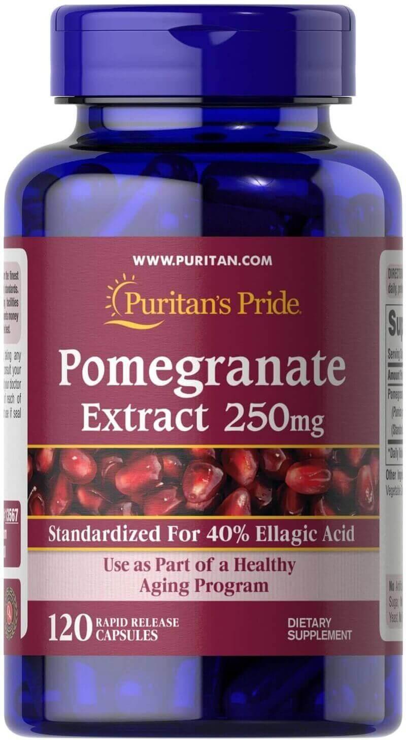 Viên uống chống nắng puritan’s pride pomegranate giúp hạn chế nám và làm trắng da.