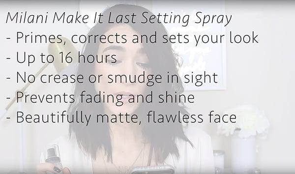 Những tác dụng vượt trội Xịt khóa make up Milani Make It Last Setting Spray-03 Make It Last 1